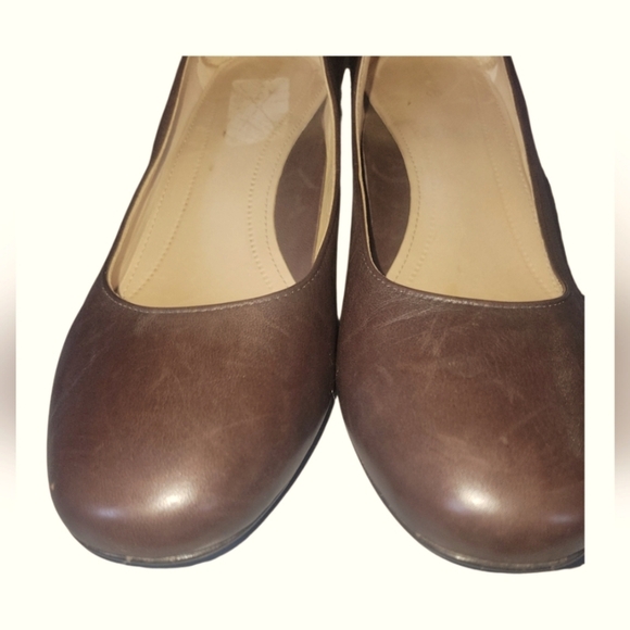 Nurture Brya Women's Classic Brown Leather Cushioned Insole Pumps Sz 8 1/2 M - Picture 6 of 9